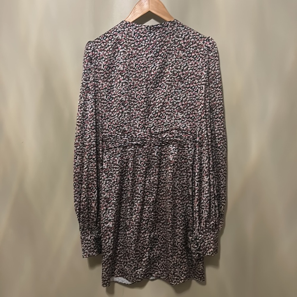 NWT Ieena by Mac Duggal Floral Long Sleeve Cocktail Dress - Picture 8 of 8